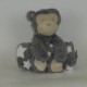 Peluche singe brodé avec son plaid