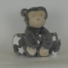 Peluche singe brodé avec son plaid